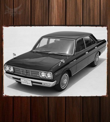 Металлическая табличка Nissan Cedric (130S)